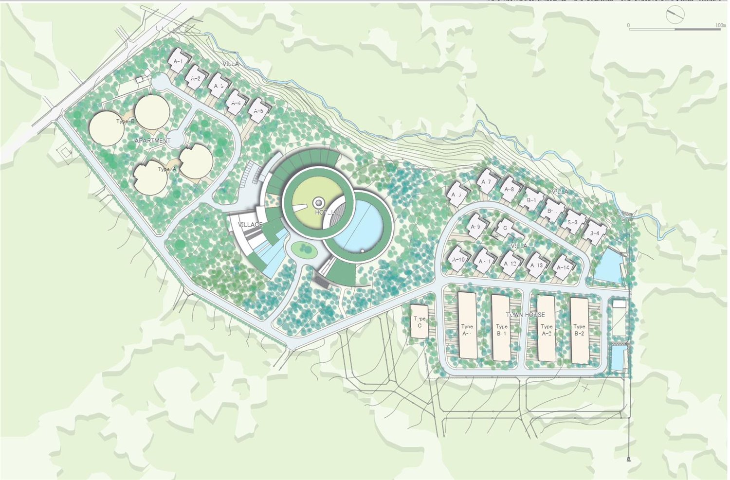 Potential development zone diagram for Annupuri Niseko land